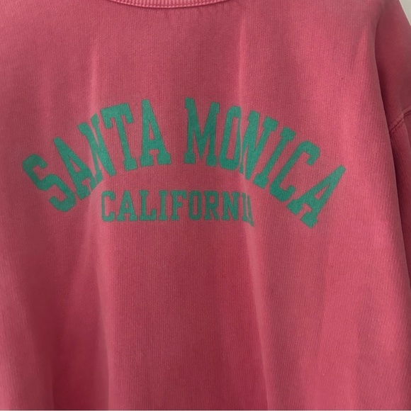 FALL Austin’s Santa Monica California Pink Crewneck Sweater Size Small - Picture 2 of 5
